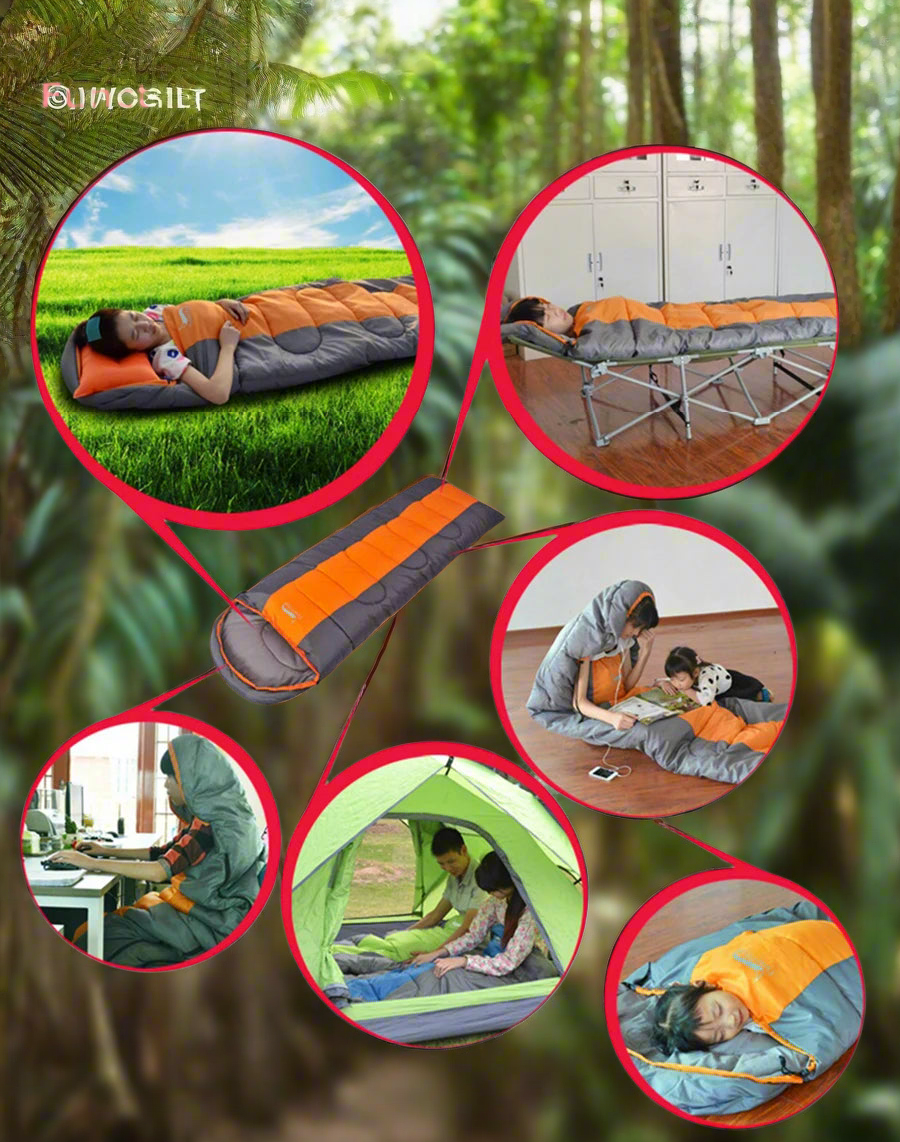 4 SEASON Camping,Backpacking,hiking Desert&Fox Lightweight Warm & Cold sleeping bag